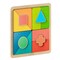 Flash Furniture Bright Beginnings Commercial Birch Plywood STEM Geometric Shape Building Puzzle Board, Natural/Multi MK-MK00606-GG - alternate 1